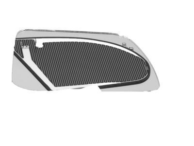Lincoln CT4Z-17K707-J Glass Assembly - Rear View Outer Mirror