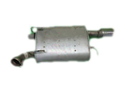 Ford 6C3Z-5230-G Muffler And Pipe Assembly - Rear