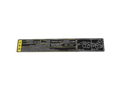 Mercury 8L8Z-1503050-A Decal - Instruction