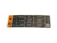Ford DB5Z-5400014-A Air Bag Label Ford DB5Z-5400014-A Air Bag Label