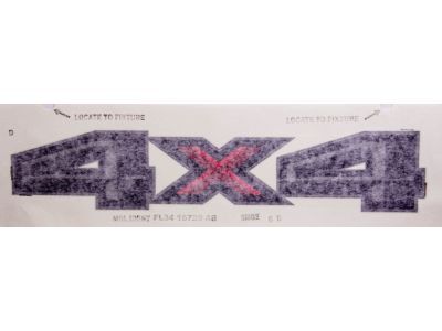 Ford FL3Z-9925622-AA Decal, Magnetic Gray/Red/Silver, Rear