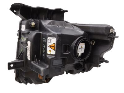 Ford DL3Z-13008-DB Headlamp Assembly, Black, Front Passenger Side