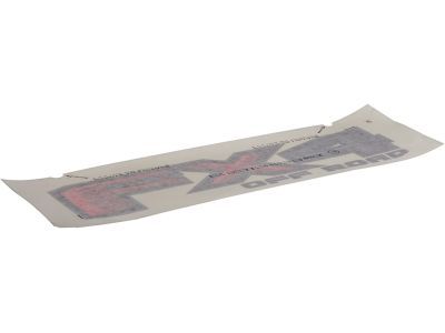 Ford FL3Z-9925622-BA Decal, Red/Silver, Rear
