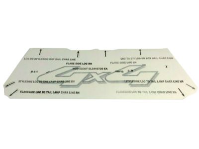 Ford 4L3Z-9925622-EAA Decal, Arizona Beige, Rear