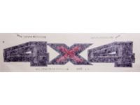 Ford FL3Z-9925622-AA Decal, Magnetic Gray/Red/Silver, Rear