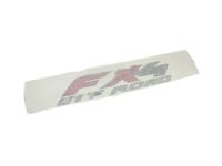 Ford 3C3Z-16720-AAB Decal, Beige/Red, Rear
