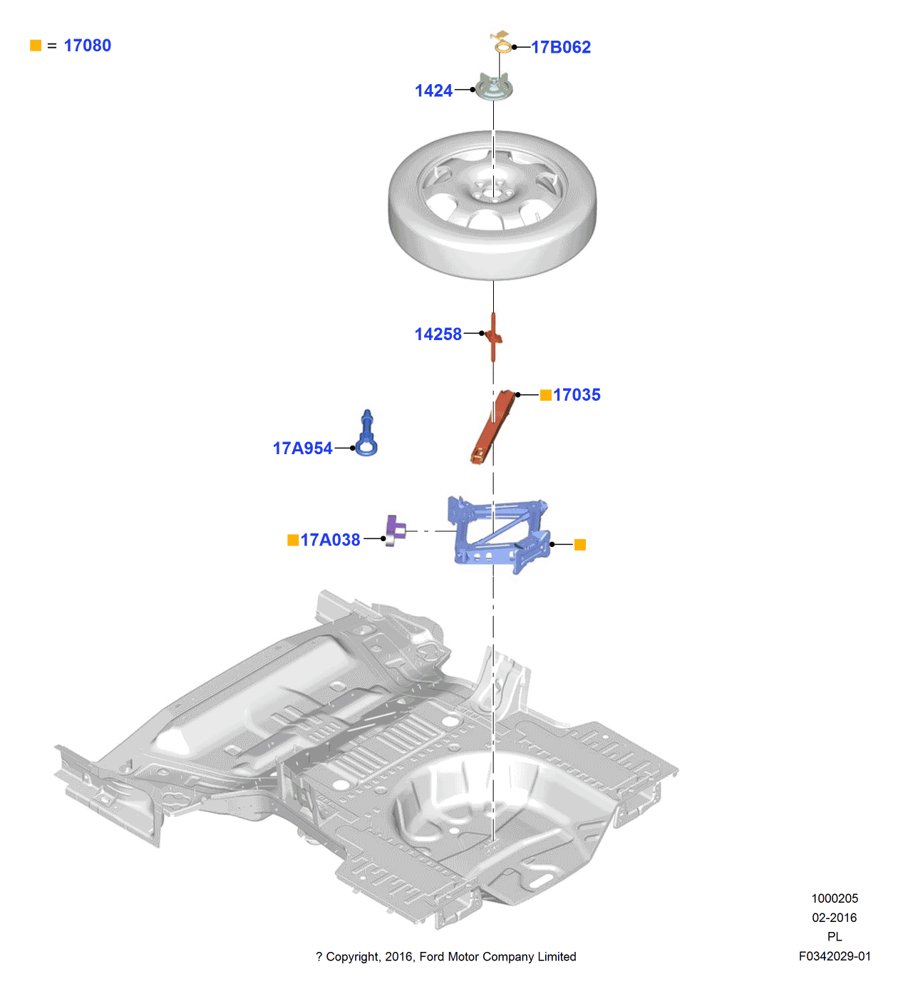 Ford G3GZ-17A954-A Bracket Assembly - Towing Hook Support
