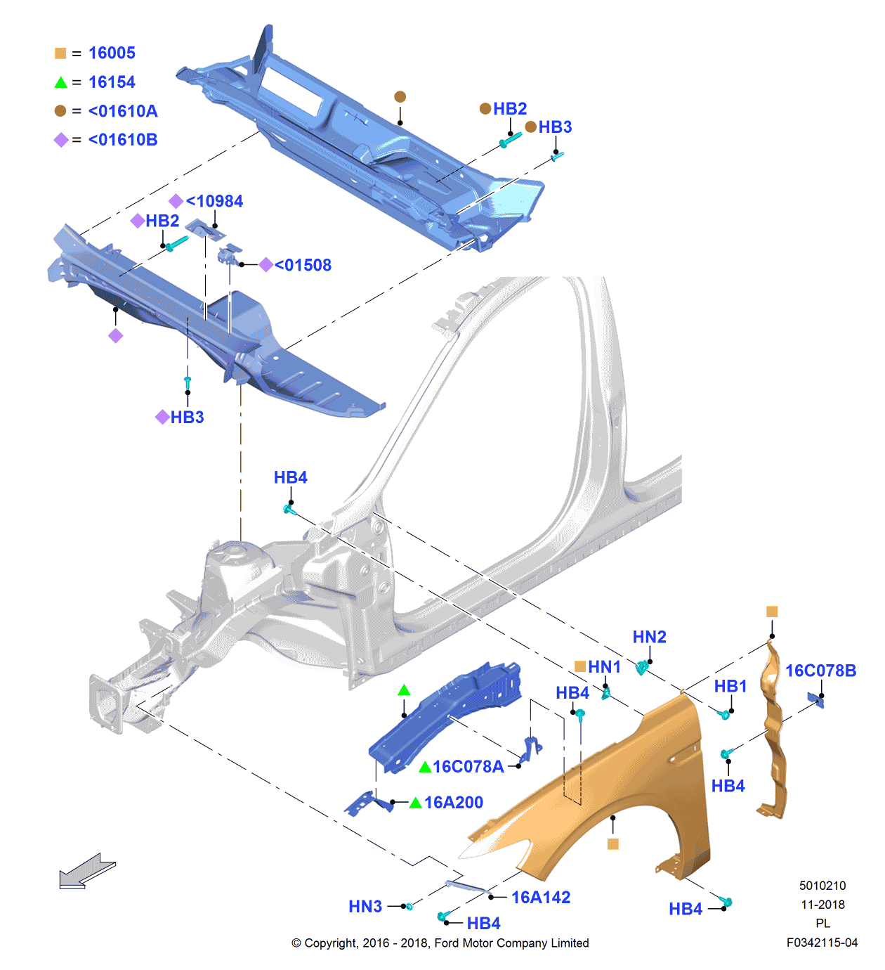 Ford -W712421-S300 Bolt