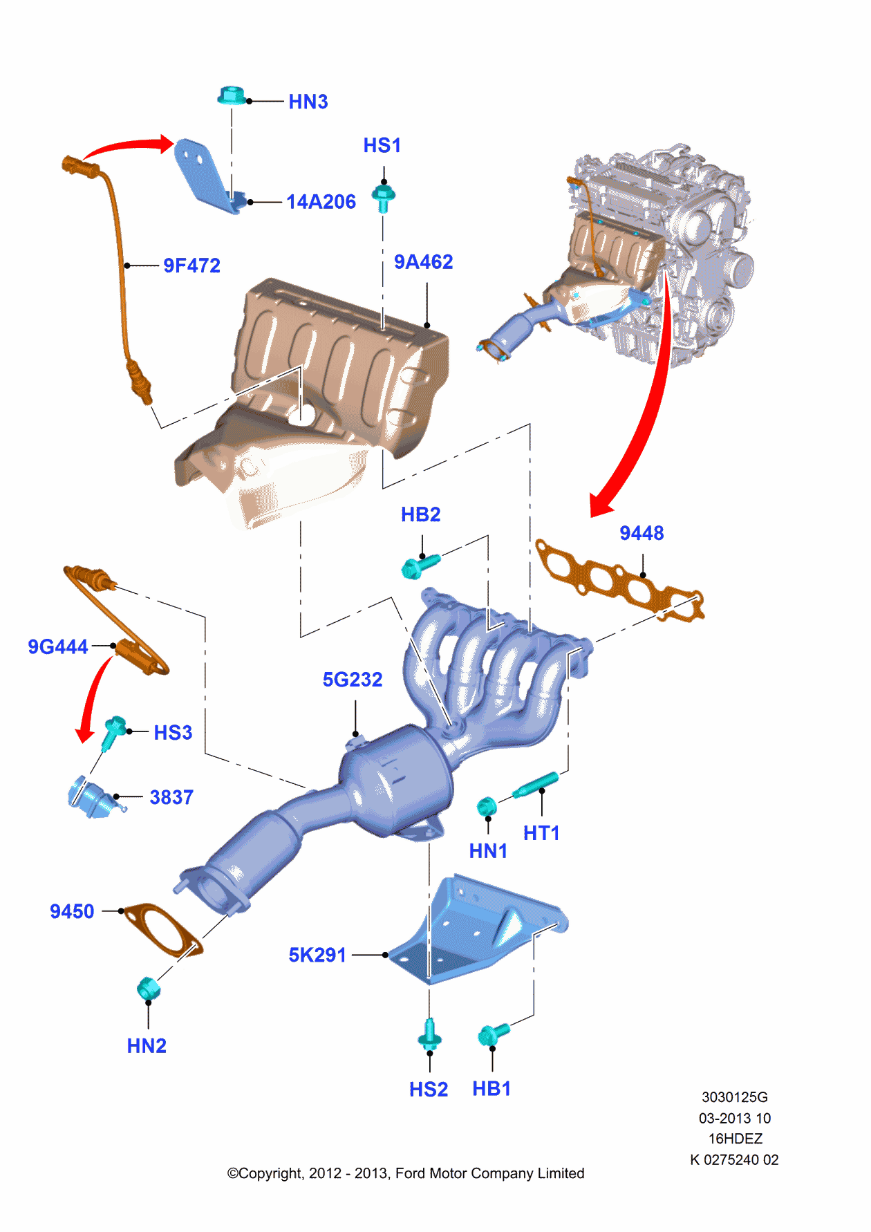 Ford -W705981-S303 Screw