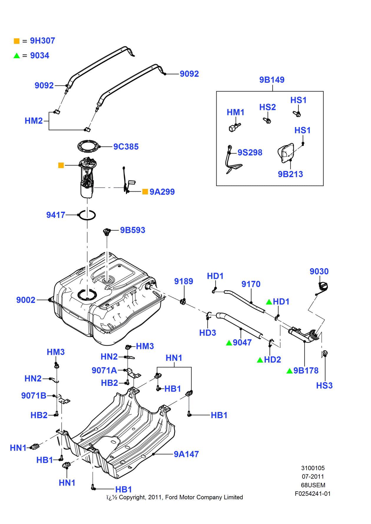 Ford -N611131-S439 Screw