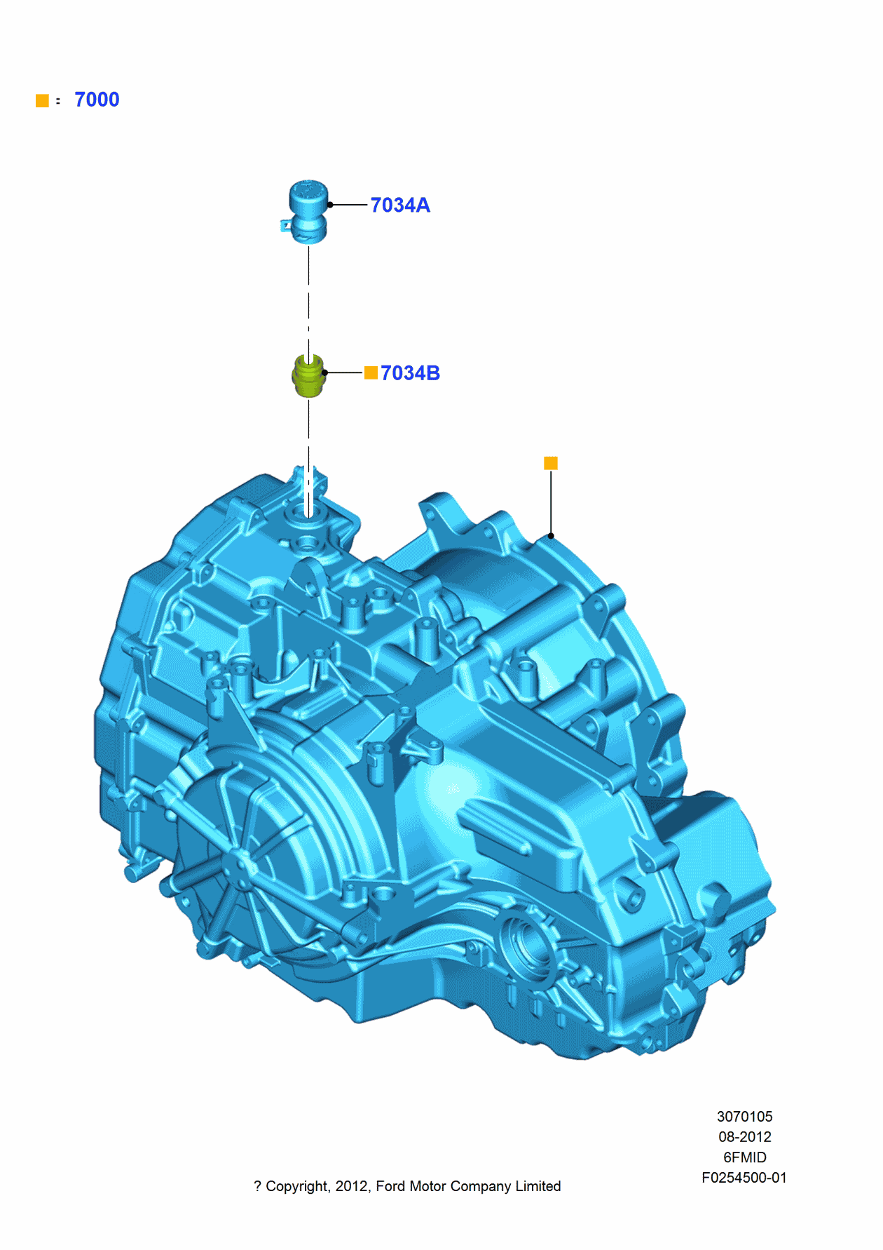 Ford DG9Z-7000-KB Automatic Transmission Assembly
