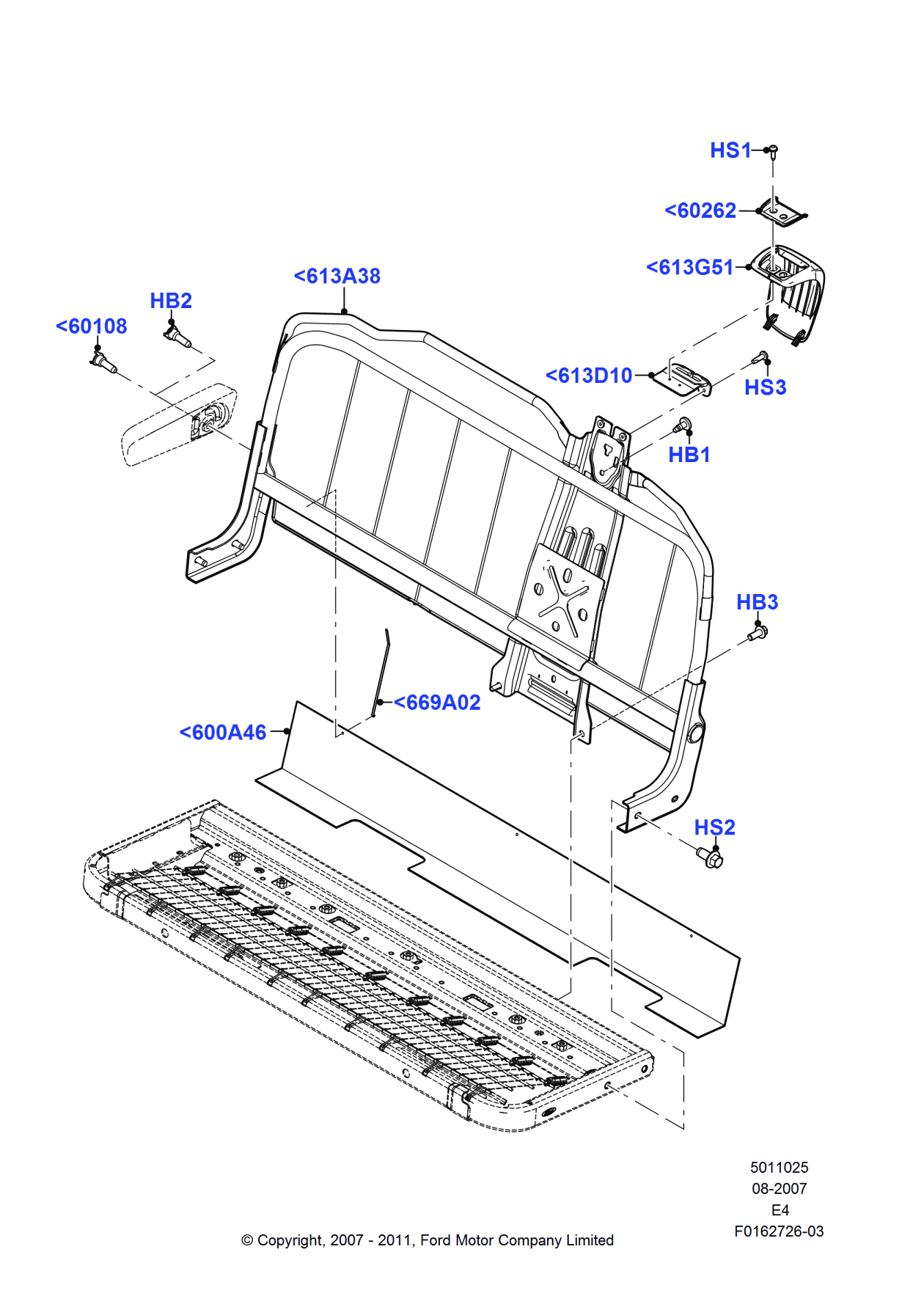 Ford -W790038-S900 Screw
