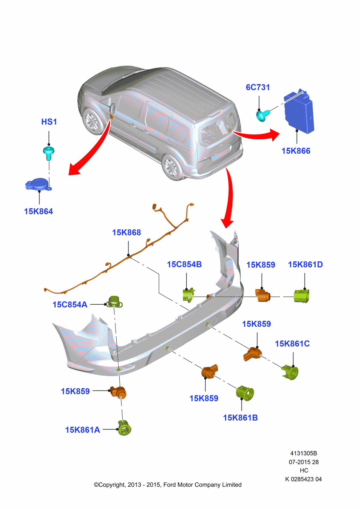 Ford FT1Z-00817-A Clip
