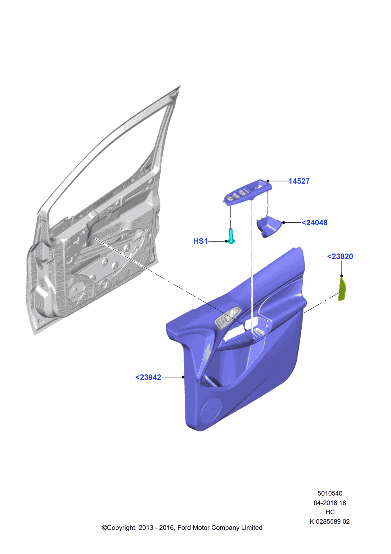 Ford DT1Z-14527-CD Housing - Switch, Driver Side