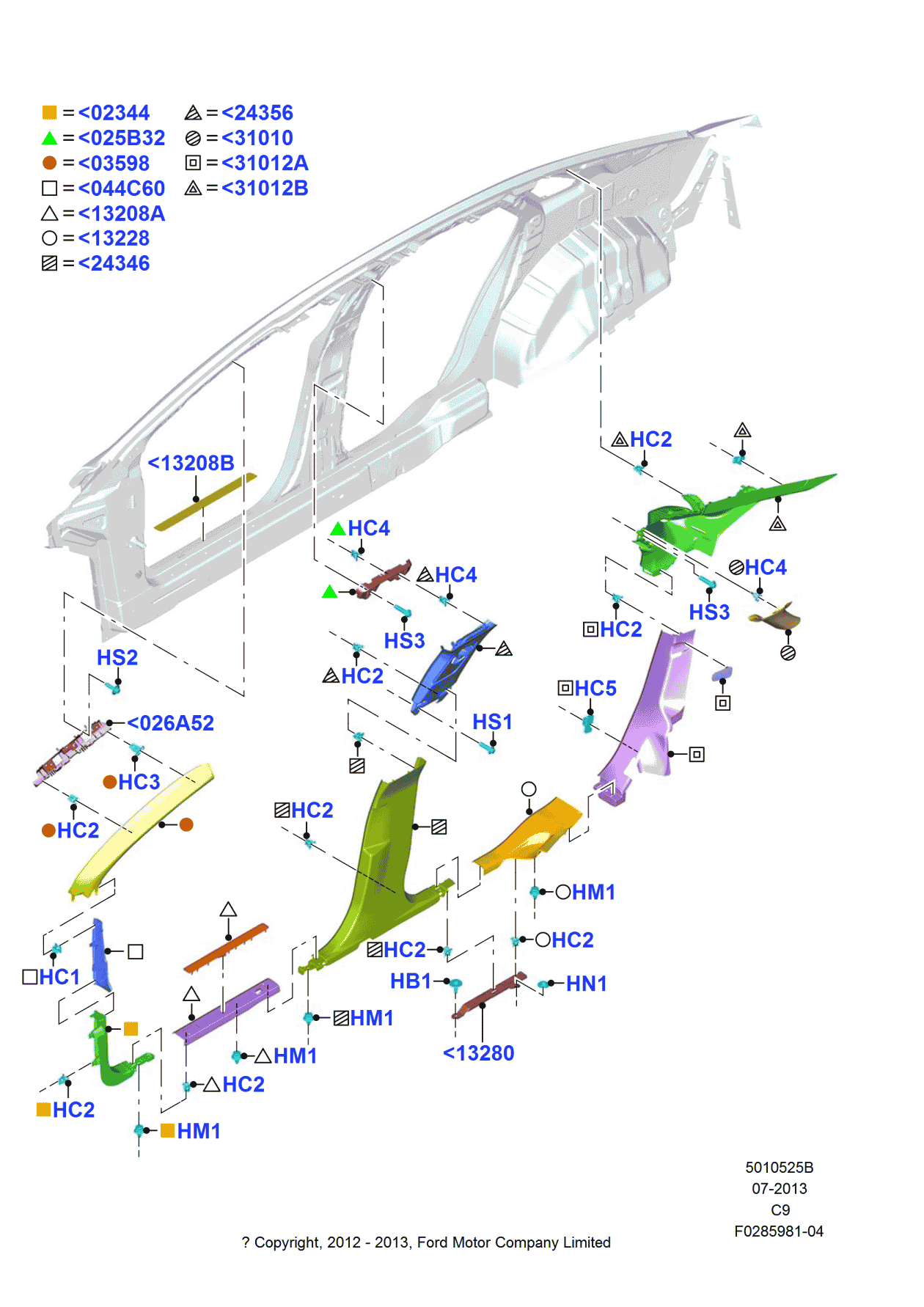 Ford DP5Z-5413208-LC Plate - Door Scuff, Passenger Side