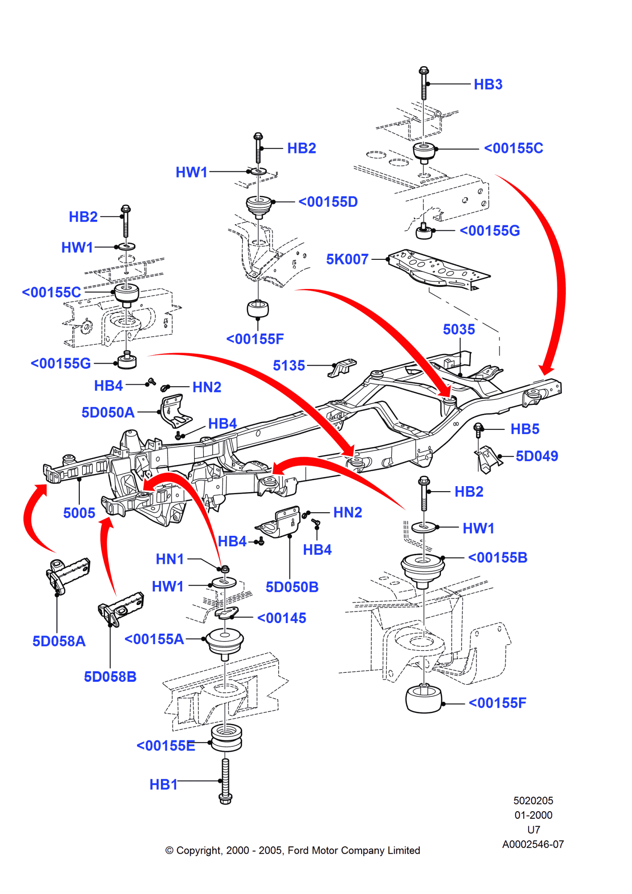 Ford 2L2Z5D049BA Gusset