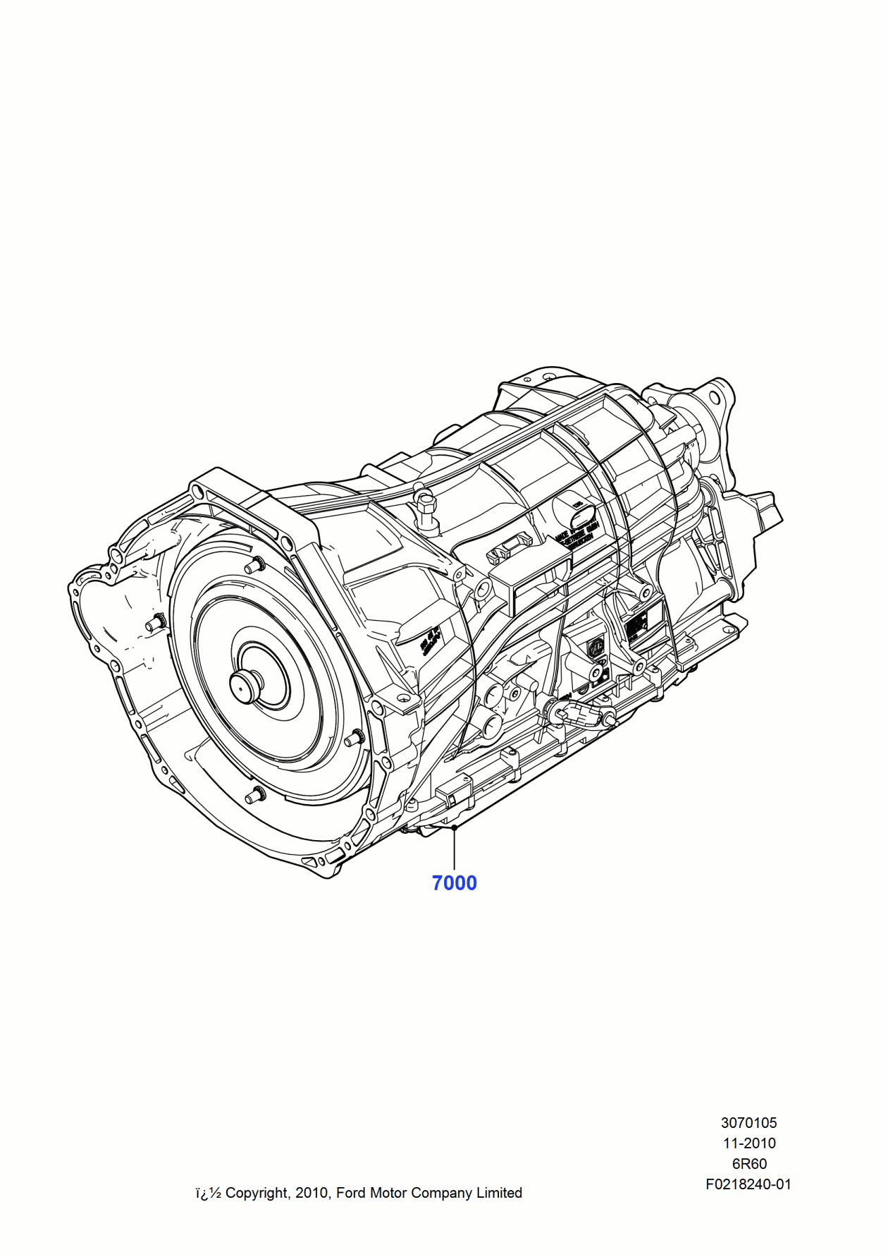 Ford BL3Z-7000-BBRM Automatic Transmission Assembly