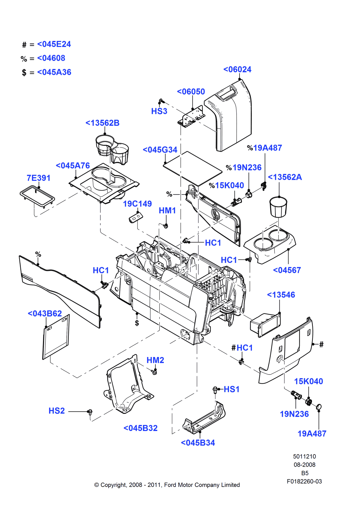 Ford -W505283-S439 Screw