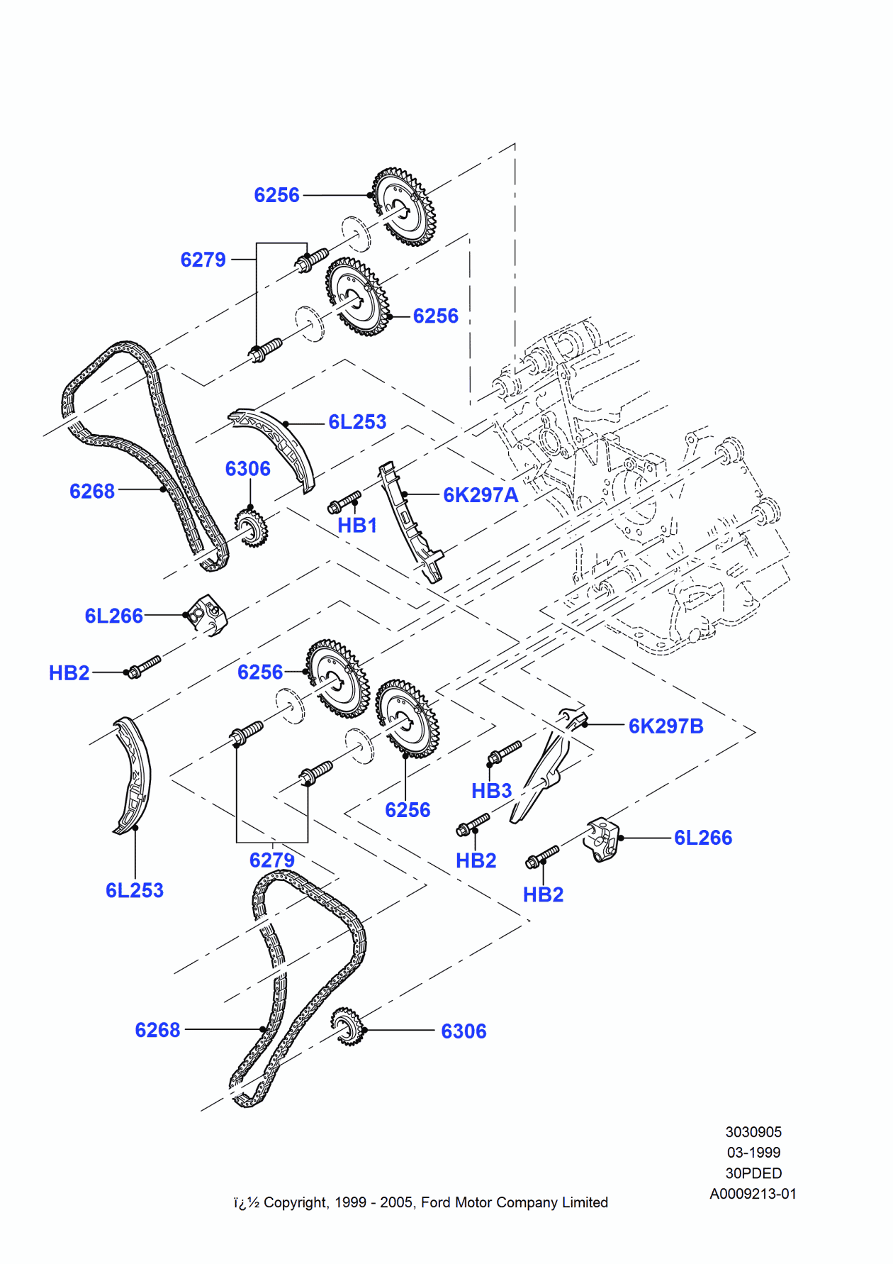 Ford YF1Z-6L266-AA Tensioner - Timing Chain