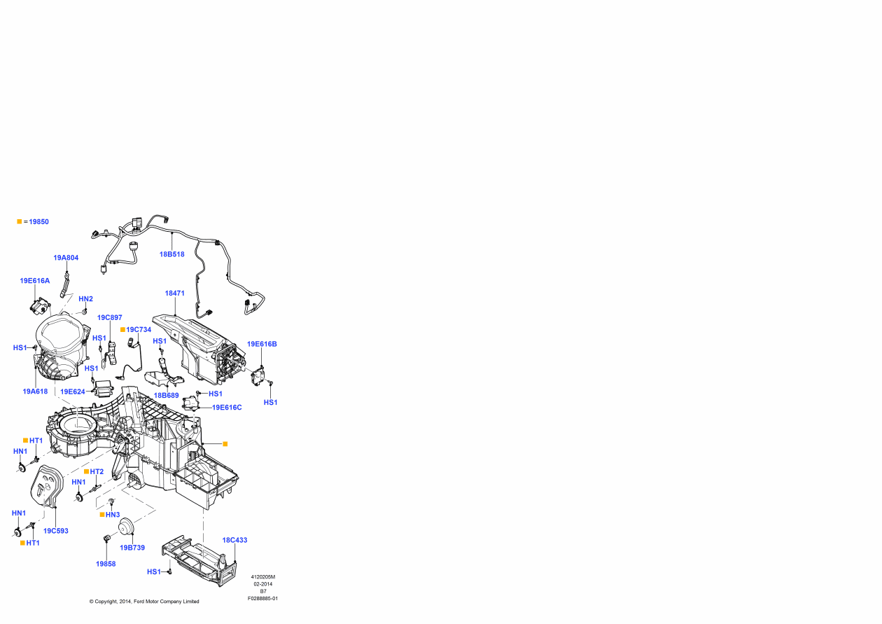 Ford FL1Z-18B518-A Wire Assembly