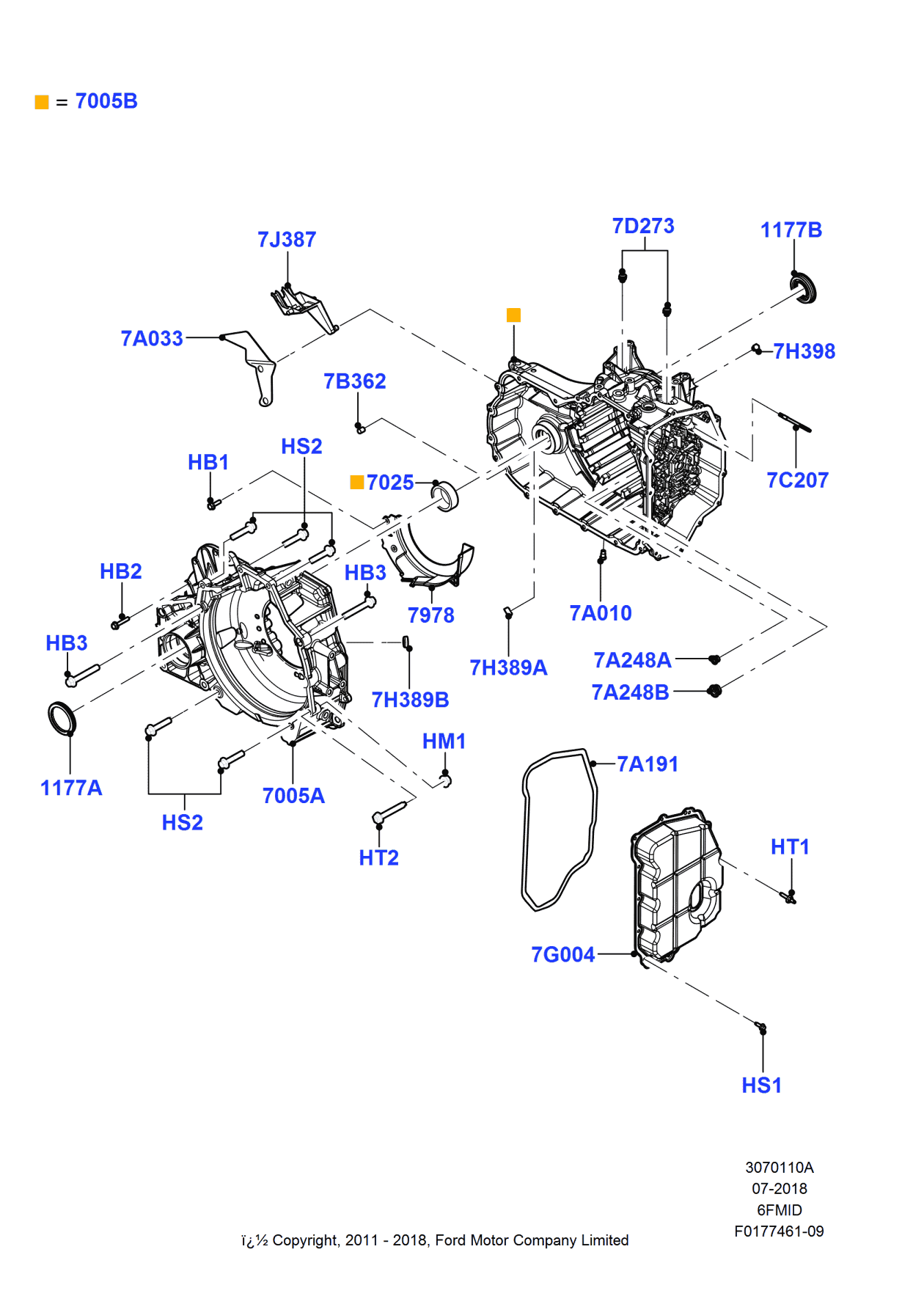 Ford 9L8Z-7978-B Baffle - Oil