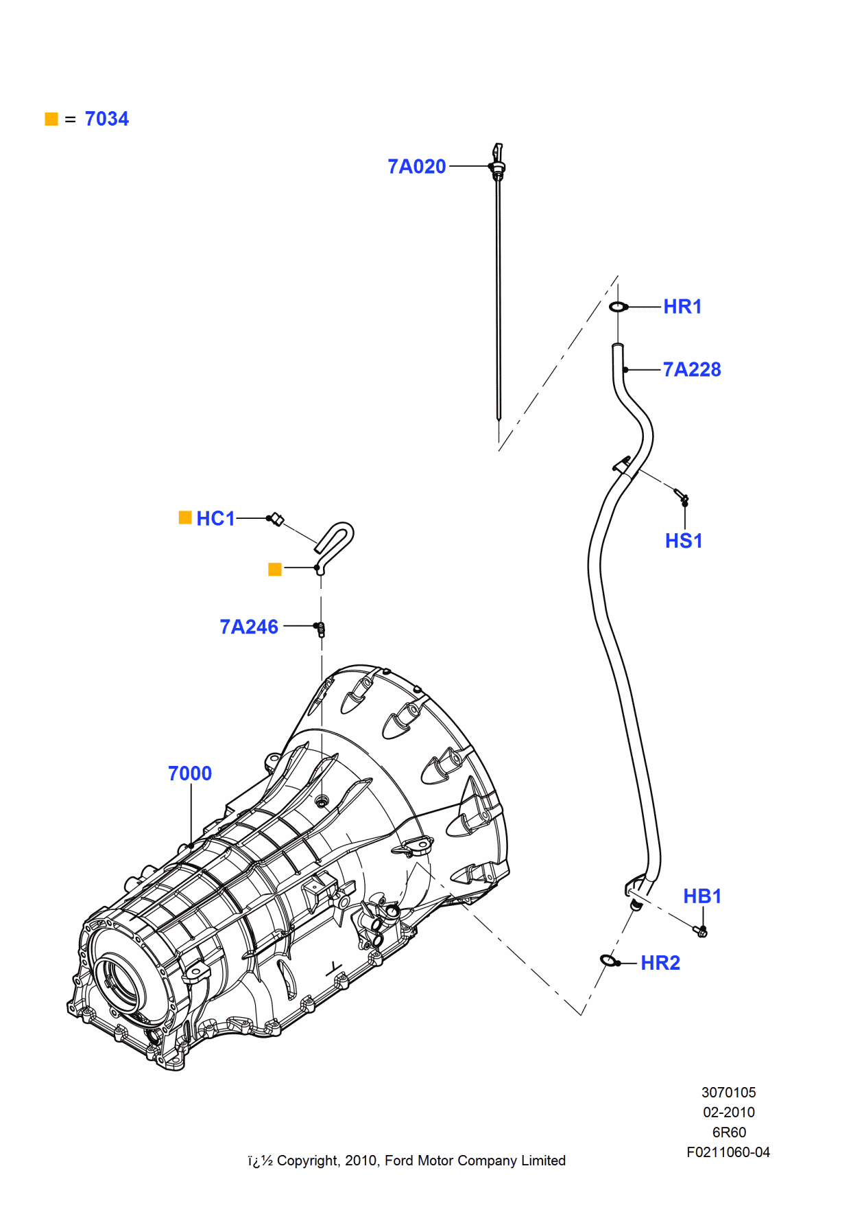 Ford GC3Z-7000-ARM Automatic Transmission Assembly