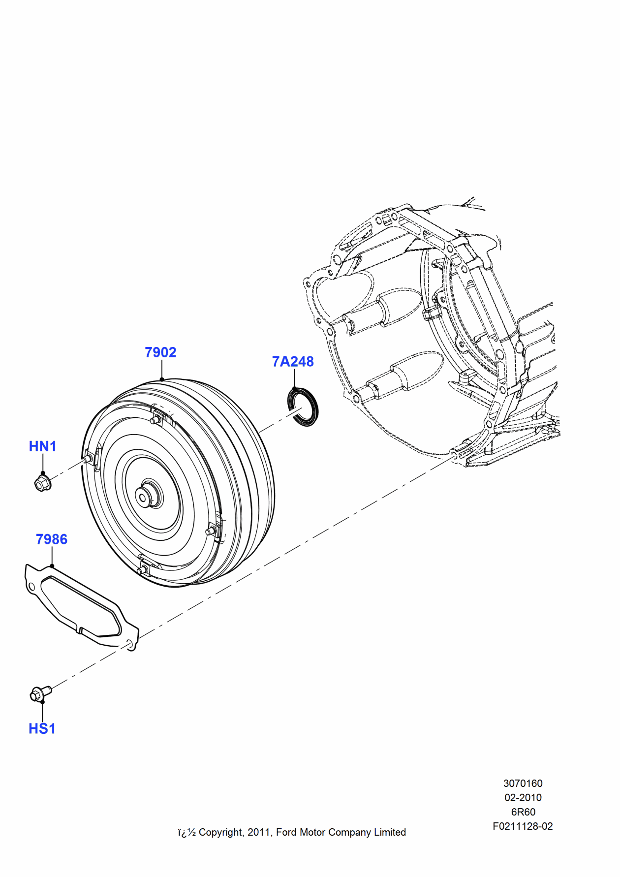 Ford HC3Z-7902-ARM Converter Assembly