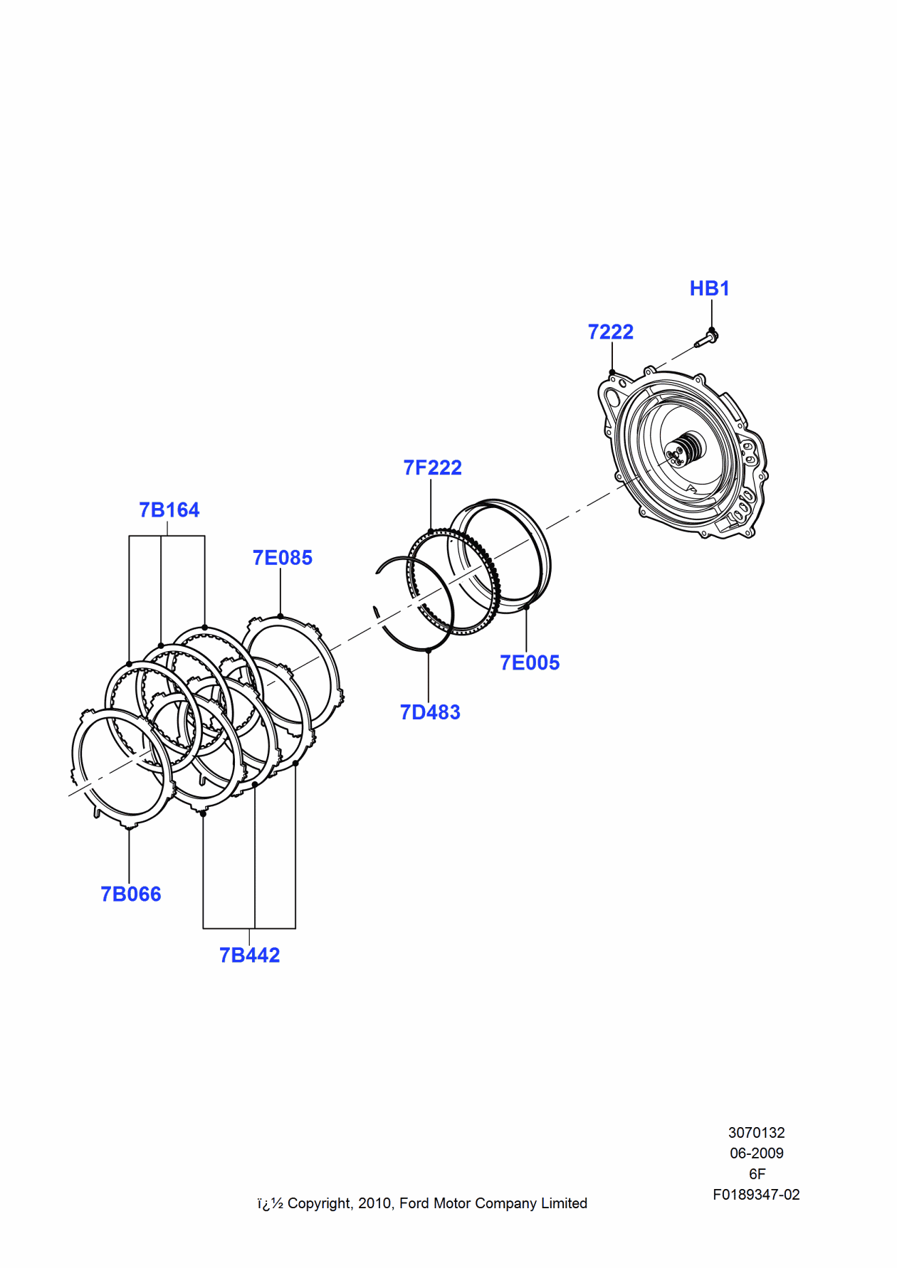 Ford 7T4Z-7B066-B Plate - Clutch Pressure