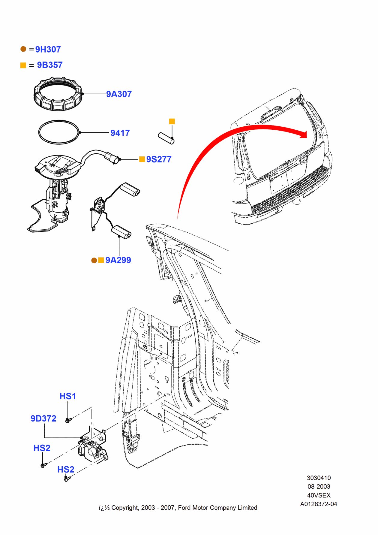 Ford 7L2Z-9A299-L Kit