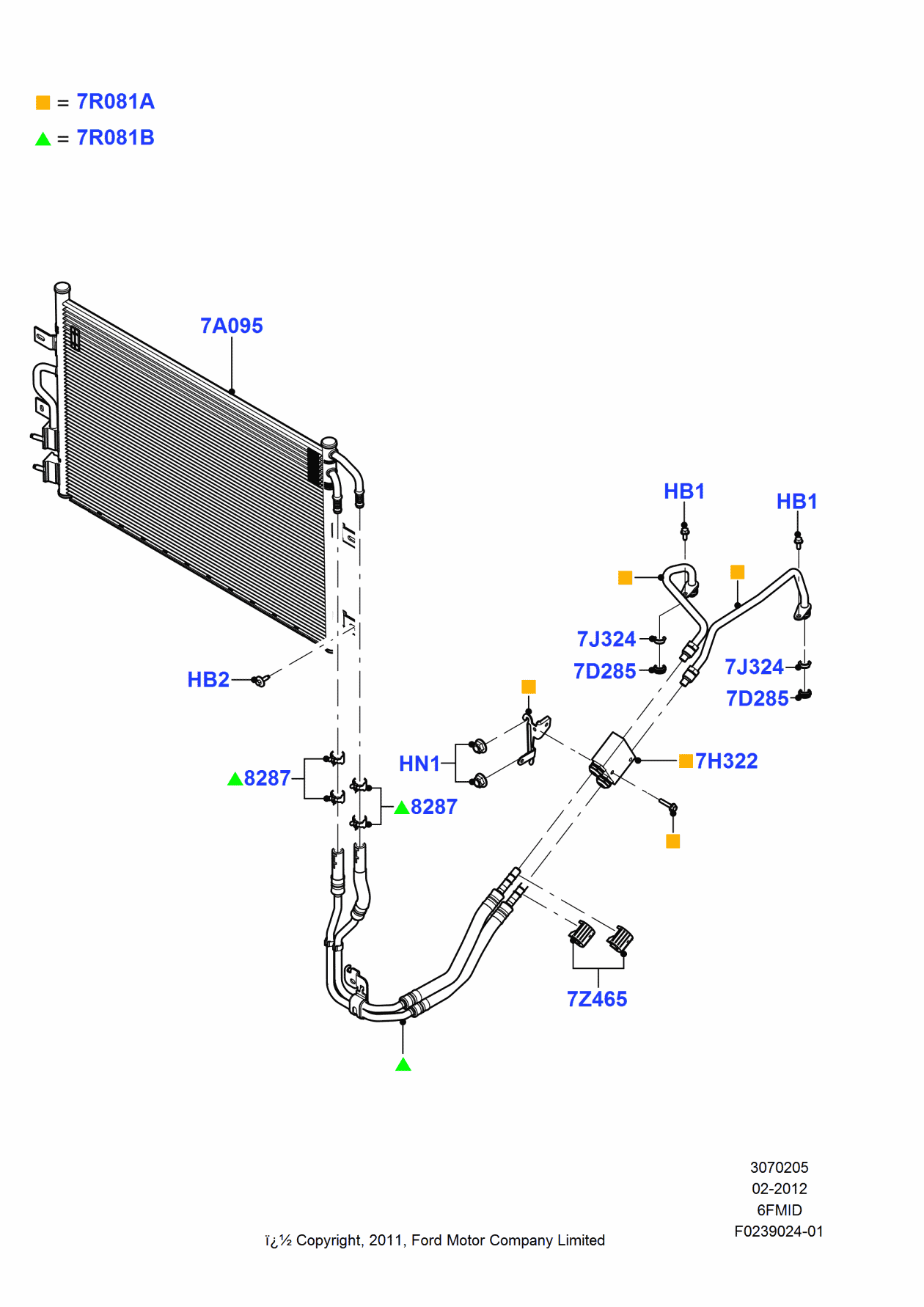 Ford DE9Z-7R081-A Tube Assembly