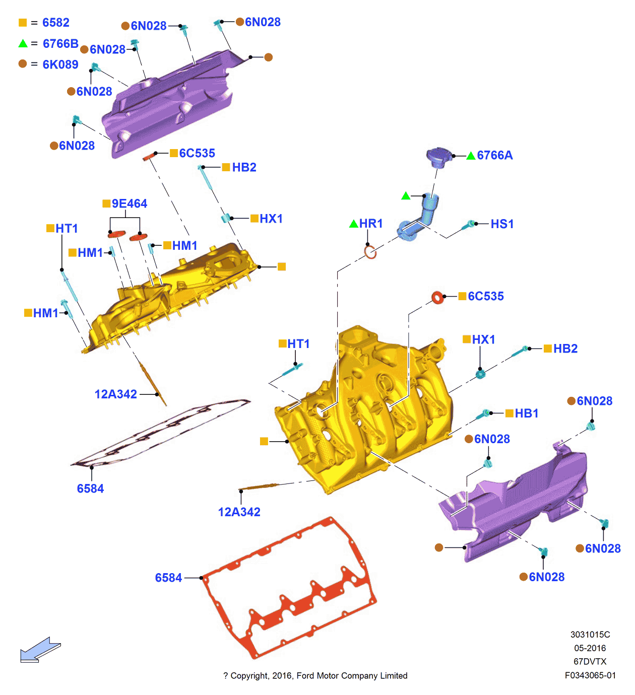 Ford -W715336-S300 Pin