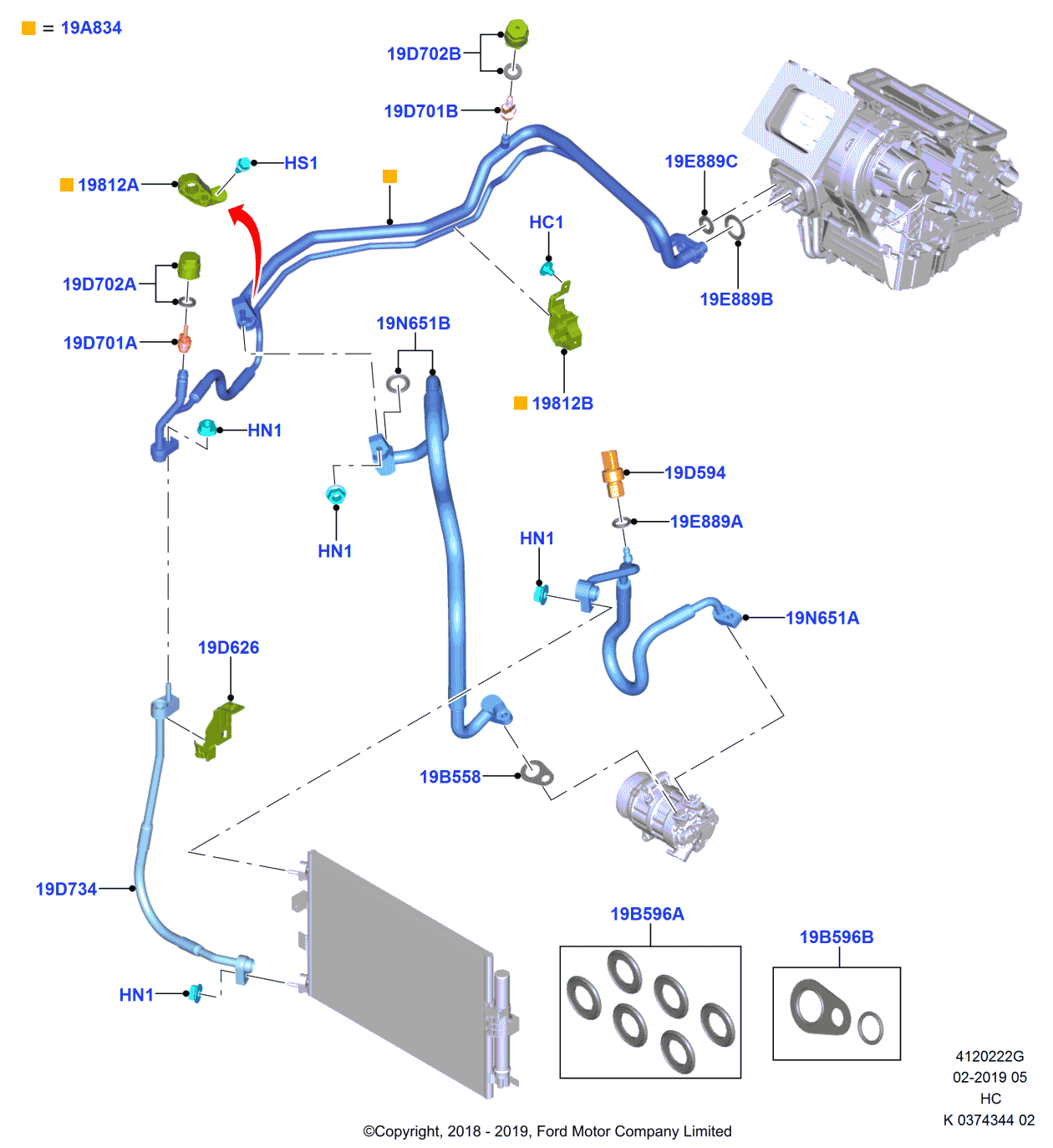 Ford KV6Z-19D742-A Tube Assembly