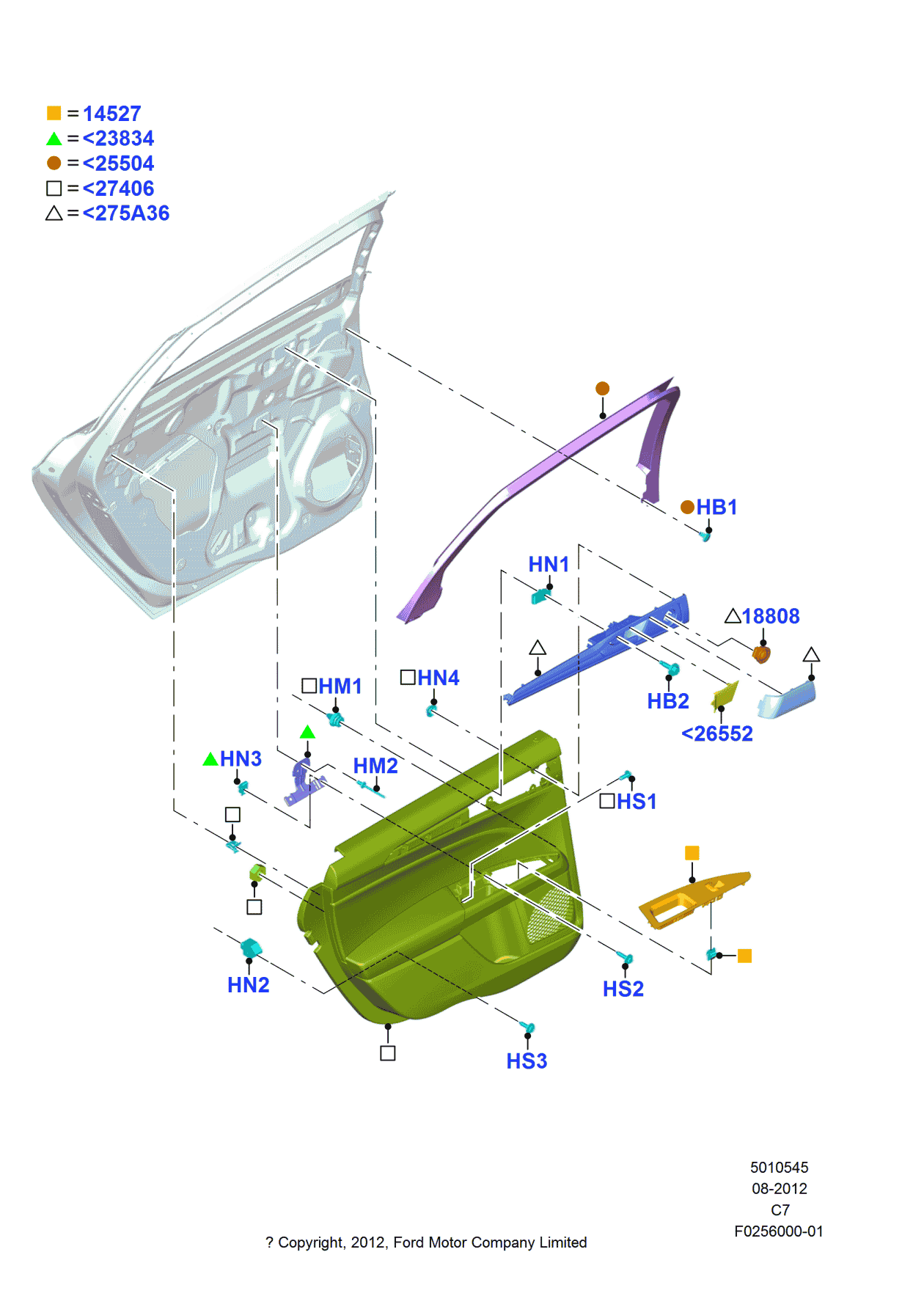 Ford DS7Z-14528-BA Housing - Switch, Driver Side