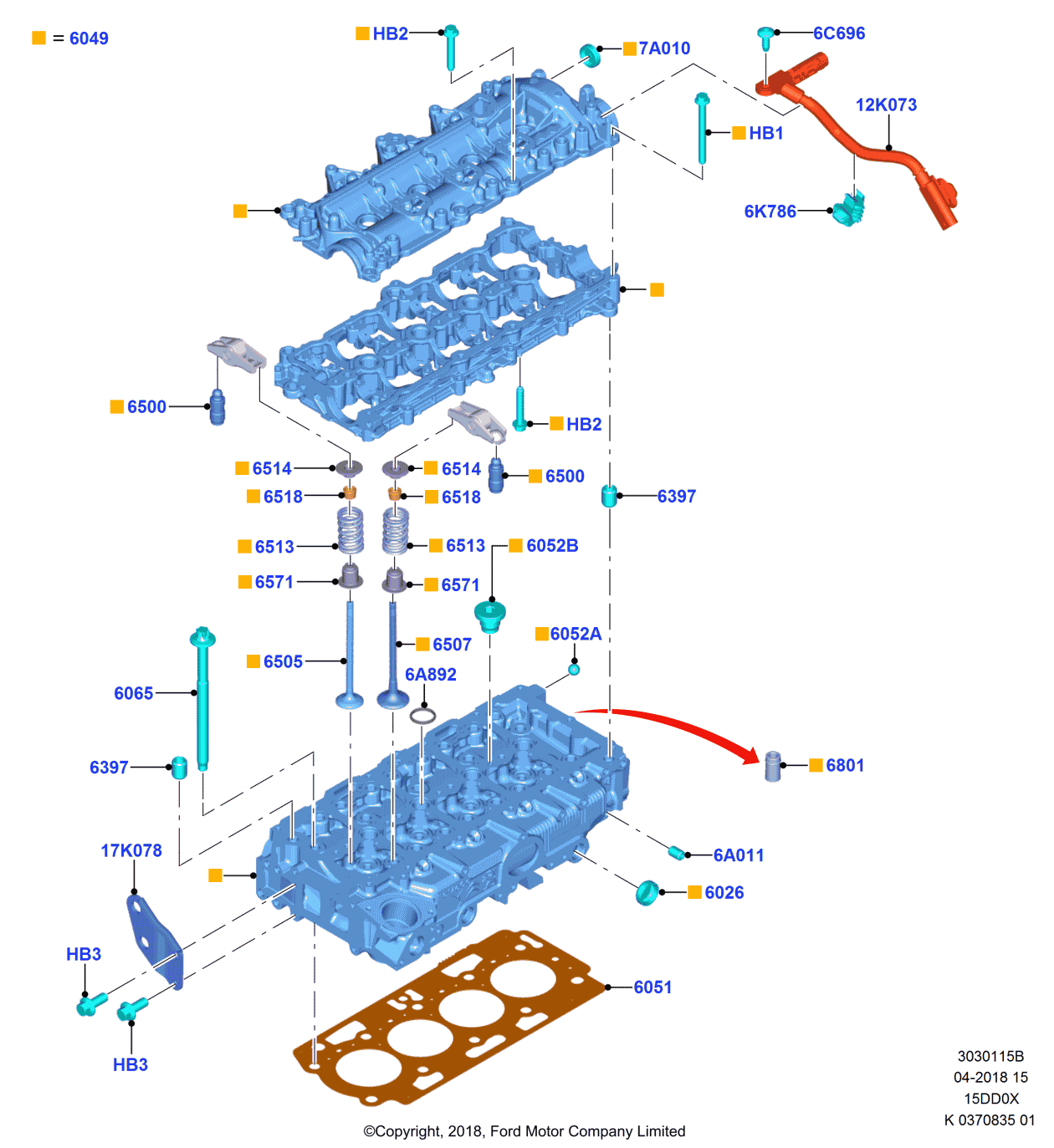 Ford 7M5Z-6G017-A Insert