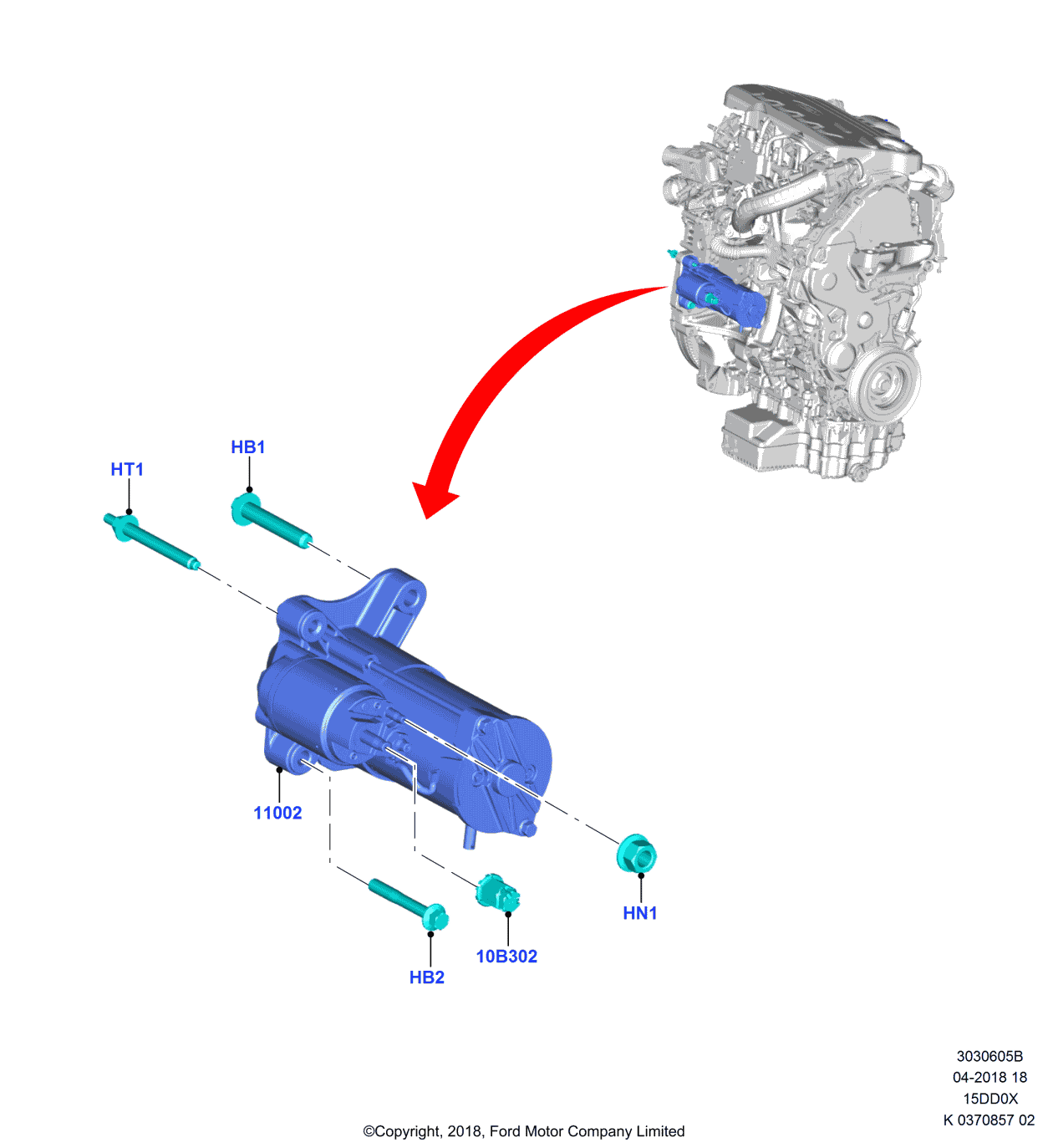 Ford -W718834-S450 Stud