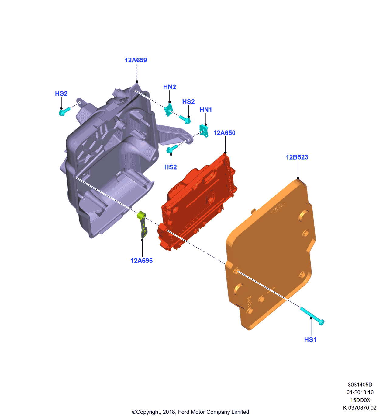 Ford KV6Z-12A659-A Bracket