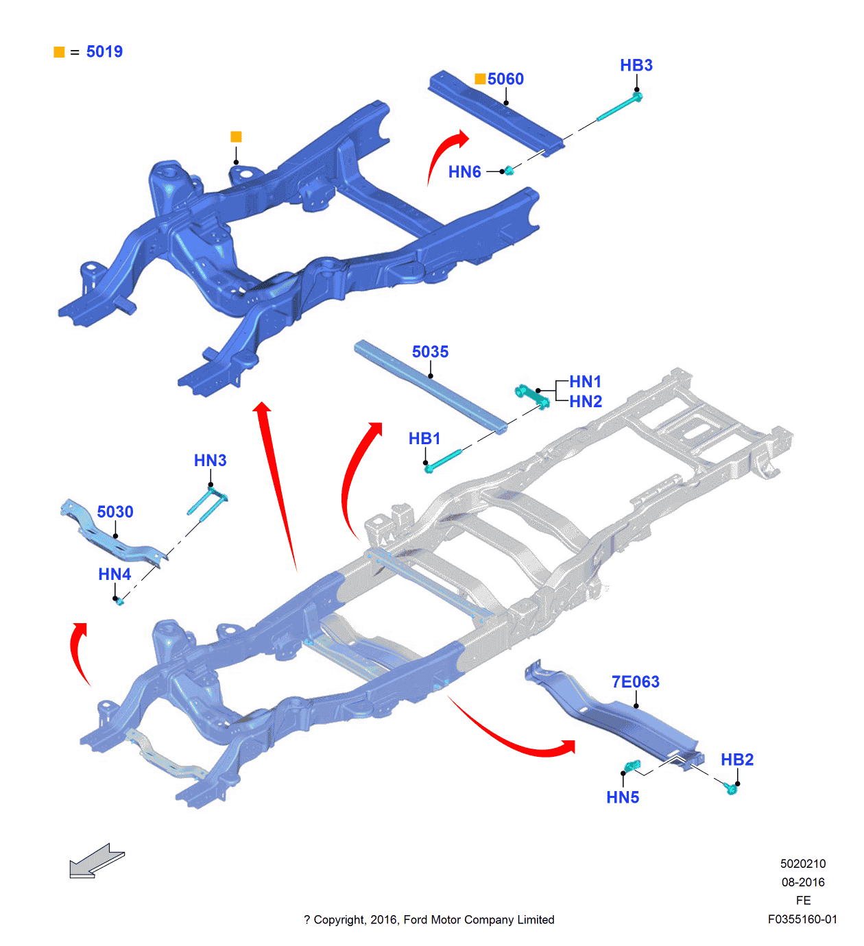 Ford -W718712-S442 Retainer - Nut