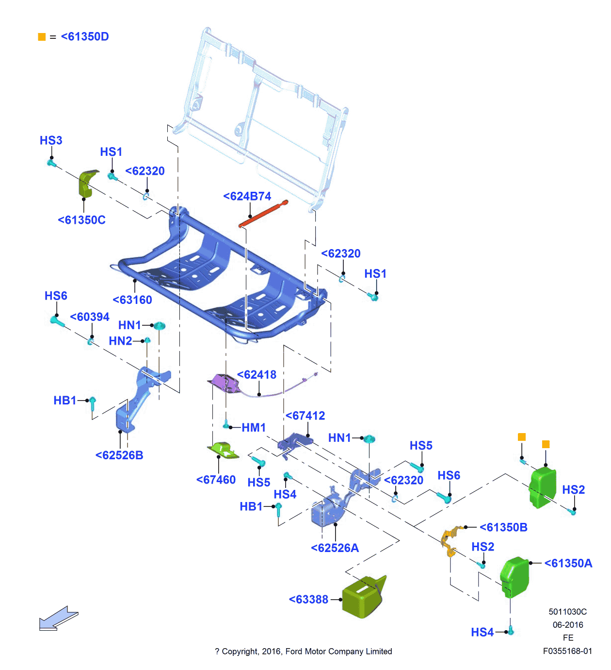Ford -N811172-S424 Screw