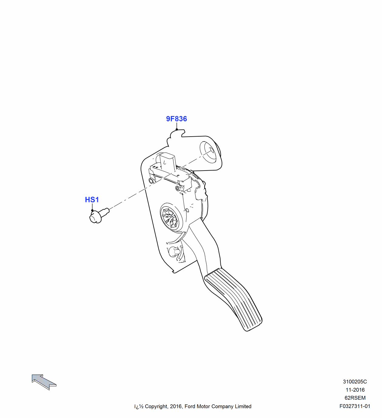 Ford -W611634-S2 Screw - Socket Head Cap