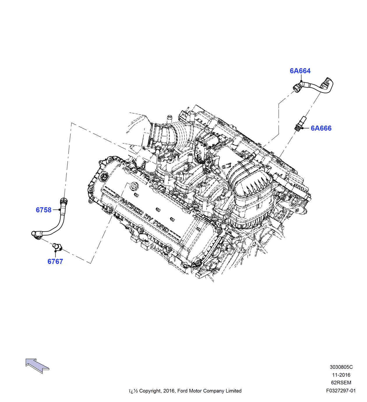 Ford HC2Z-6A664-A Hose - Vent