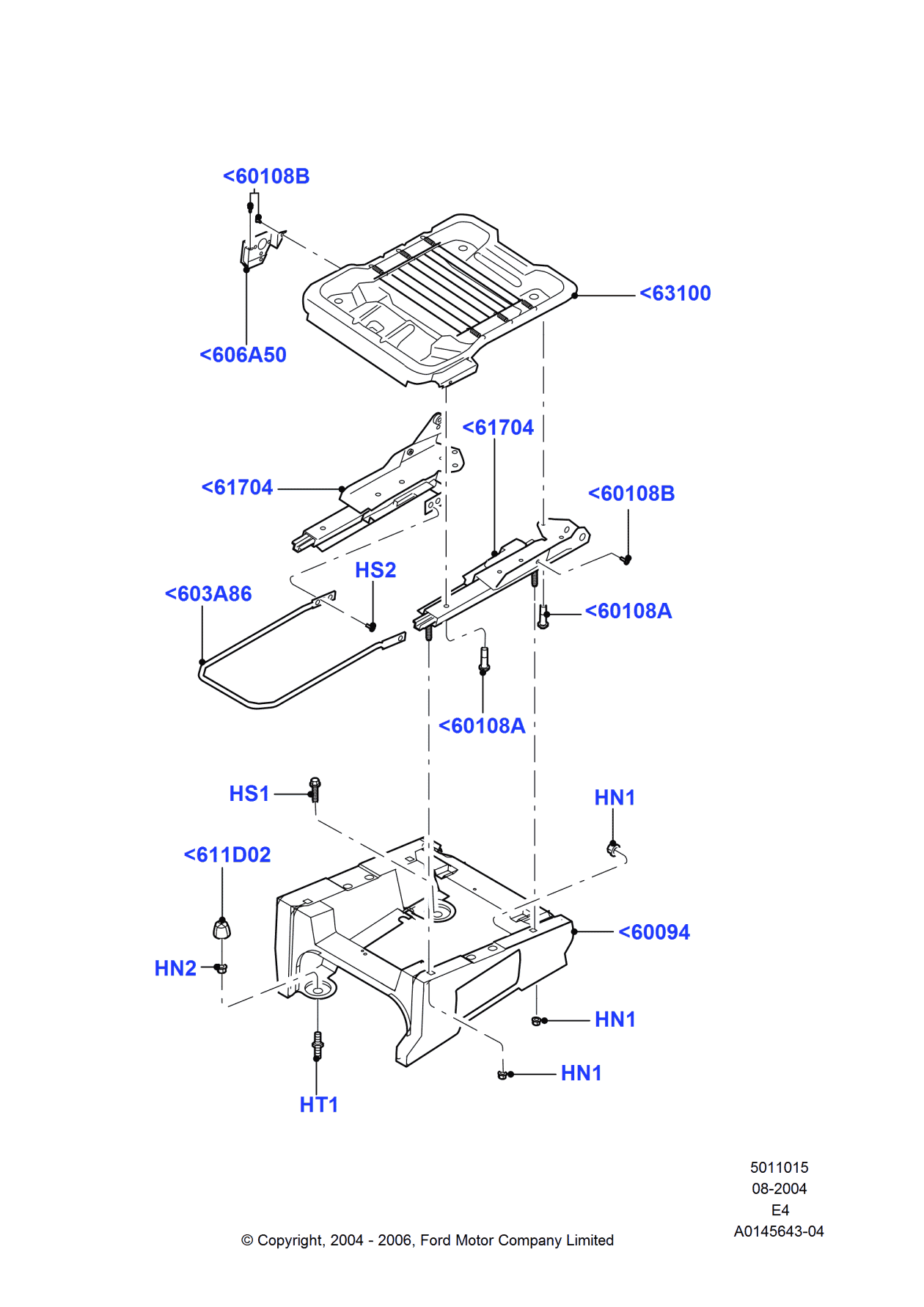 Ford AC2Z-1561704-E Track Assembly - Seat