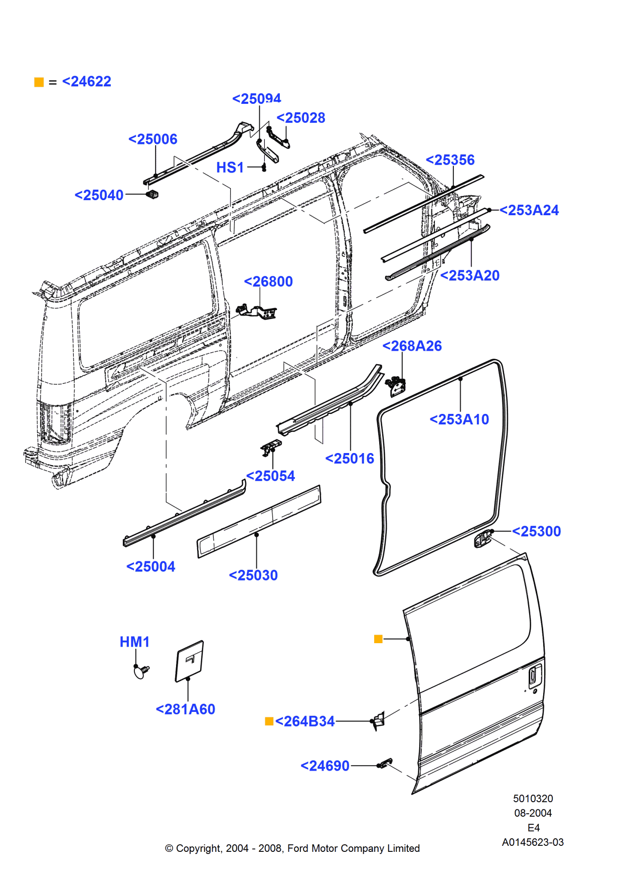 Ford -W705659-S300 Pin - Retaining