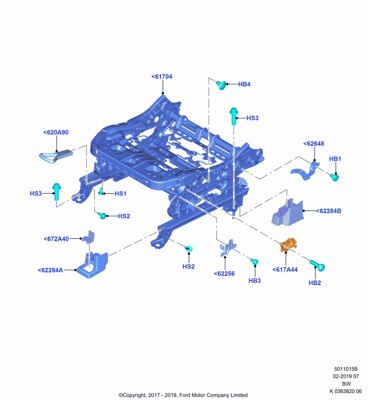 Ford -W719004-S451 Screw
