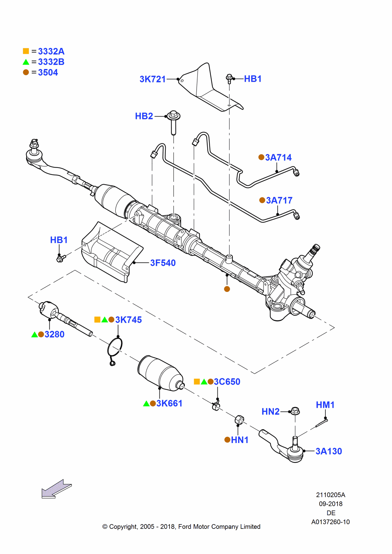 Ford EU2Z-3V504-FRM Gear Assembly - Steering