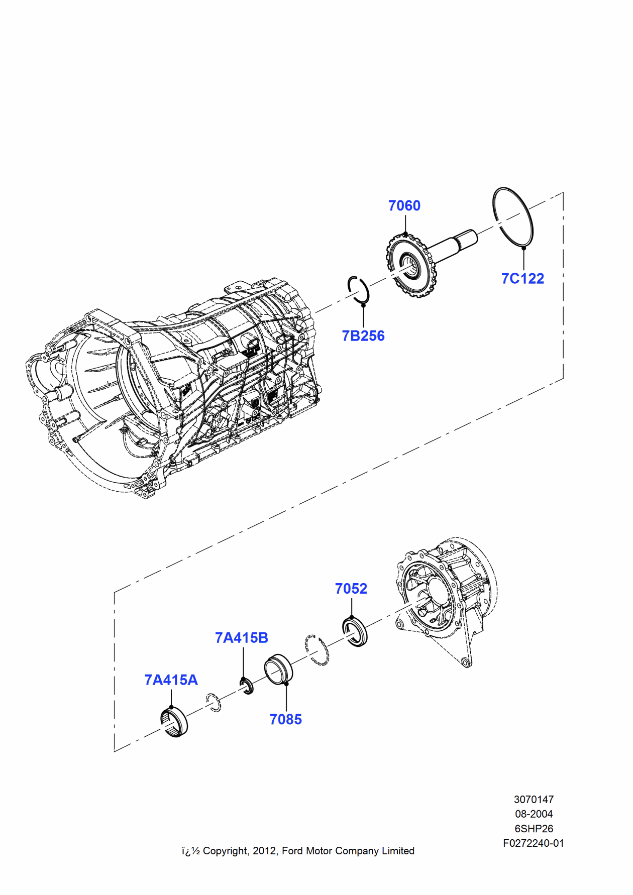 Ford 7L7Z-7A415-A Bearing