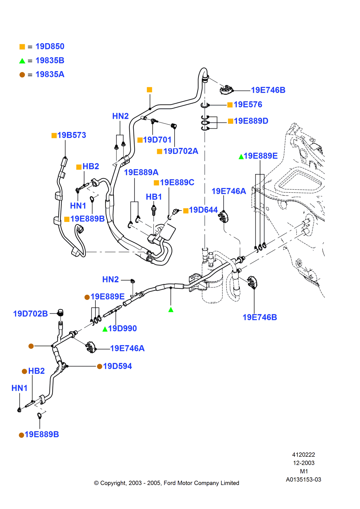 Ford 5L8Z-19D850-CA Tube Assembly