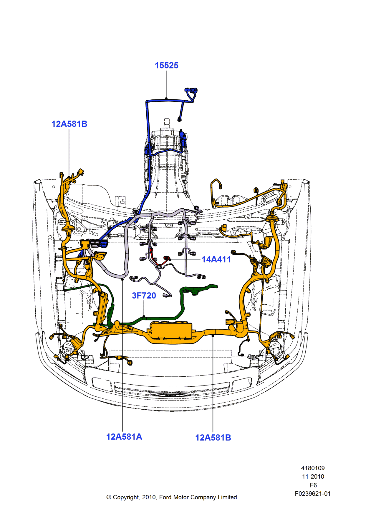 Ford DL3Z-12A581-BBB Wire Assembly