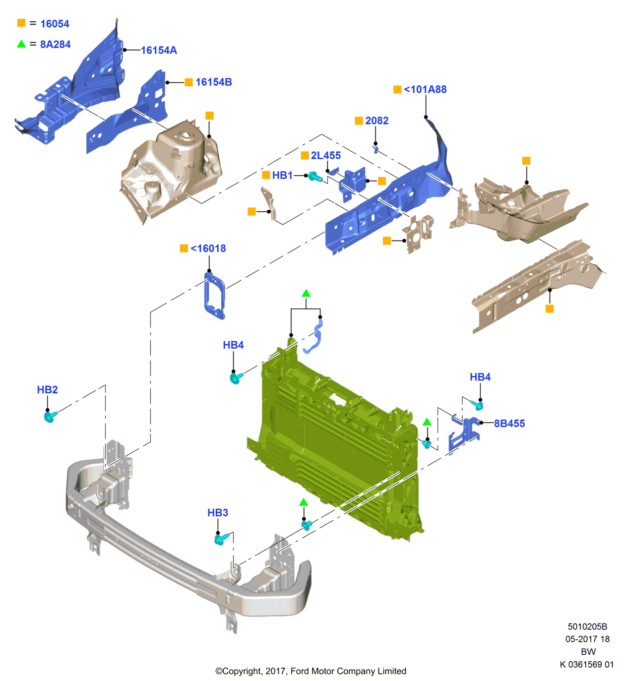 Ford -W715938-S442 Bolt And Washer Assembly - Hexagon Head