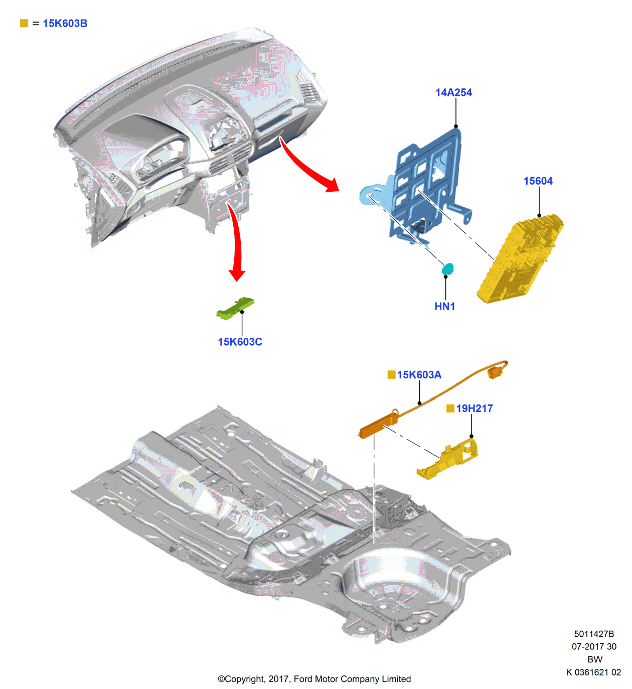 Ford GN1Z-19D596-C Anti Theft Flasher