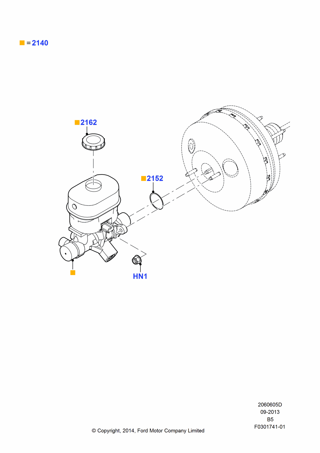 Ford FL1Z-2140-A Cylinder Assembly - Master